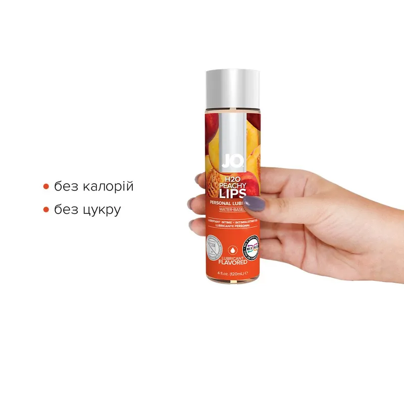 Лубрикант на водній основі JO H2O — Peachy Lips, 120 мл