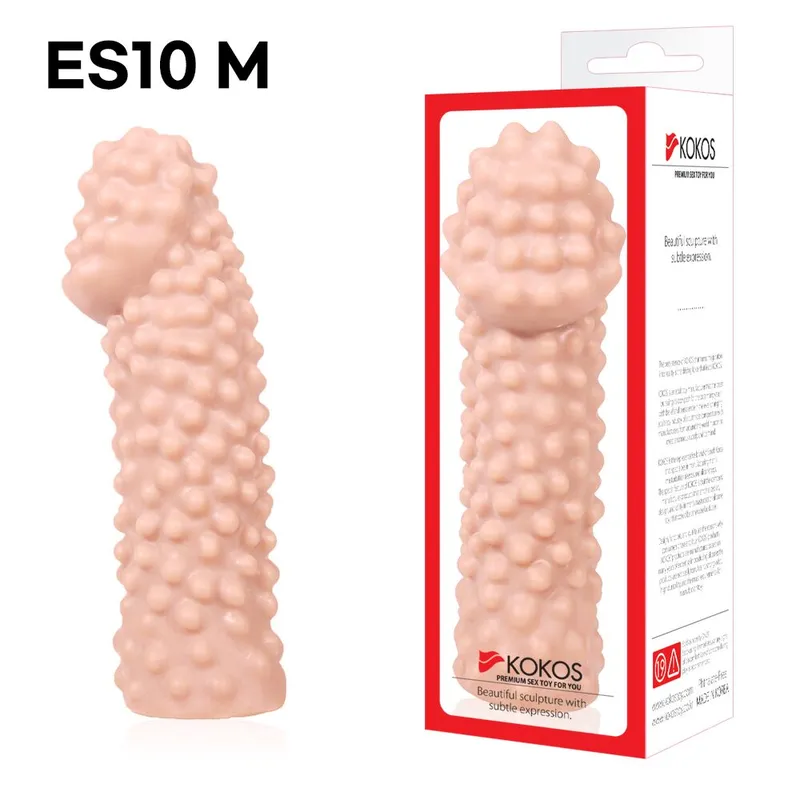 Насадка на член Kokos Extreme Sleeve 010, тілесна, розмір M