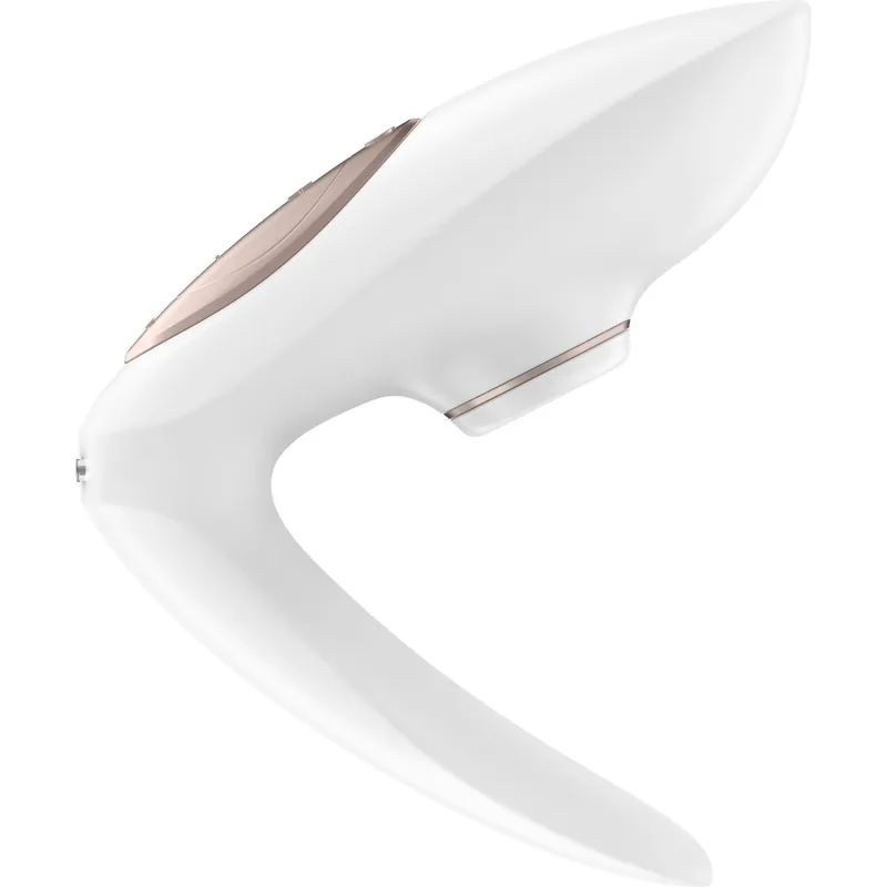 Вакуумний вібратор для пар Satisfyer Pro 4 Couples, білий