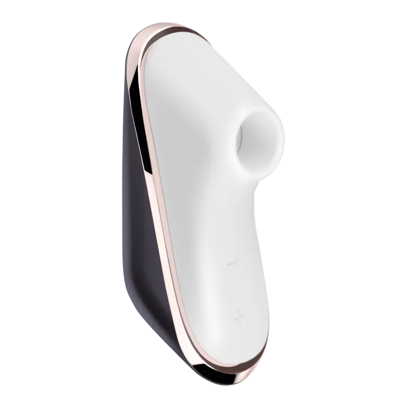 Вакуумний кліторальний стимулятор Satisfyer Pro Traveler, чорно-білий