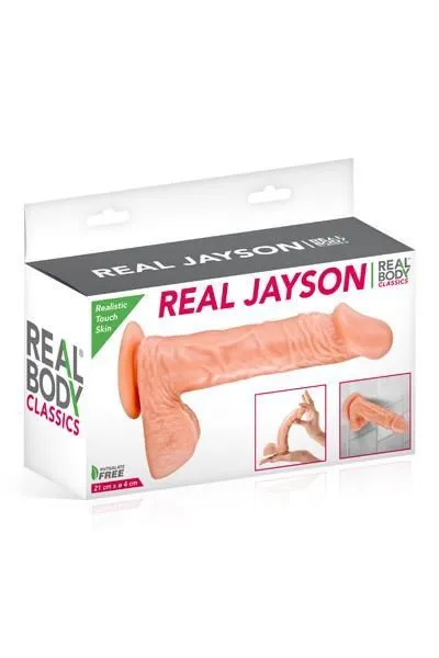 Фалоімітатор Real Body — Real Jayson Flesh, TPE, діаметр 4 см