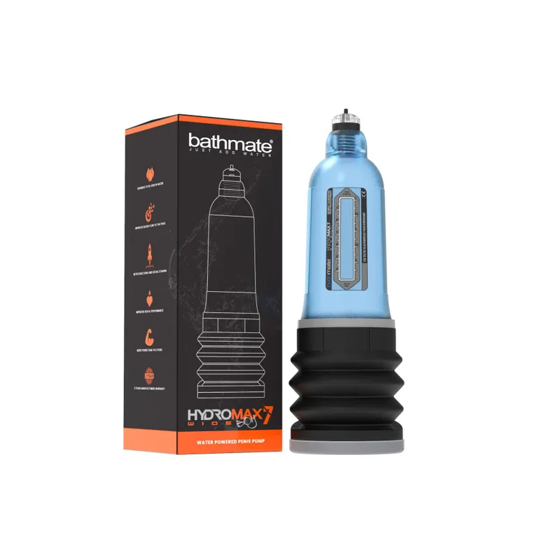 Гідропомпа Bathmate Hydromax 7 Wide Boy Blue, для члена довжиною 12,5–18 см