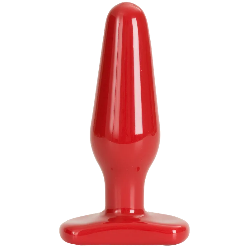 Анальна пробка Doc Johnson Red Boy Medium, червона, 14 см