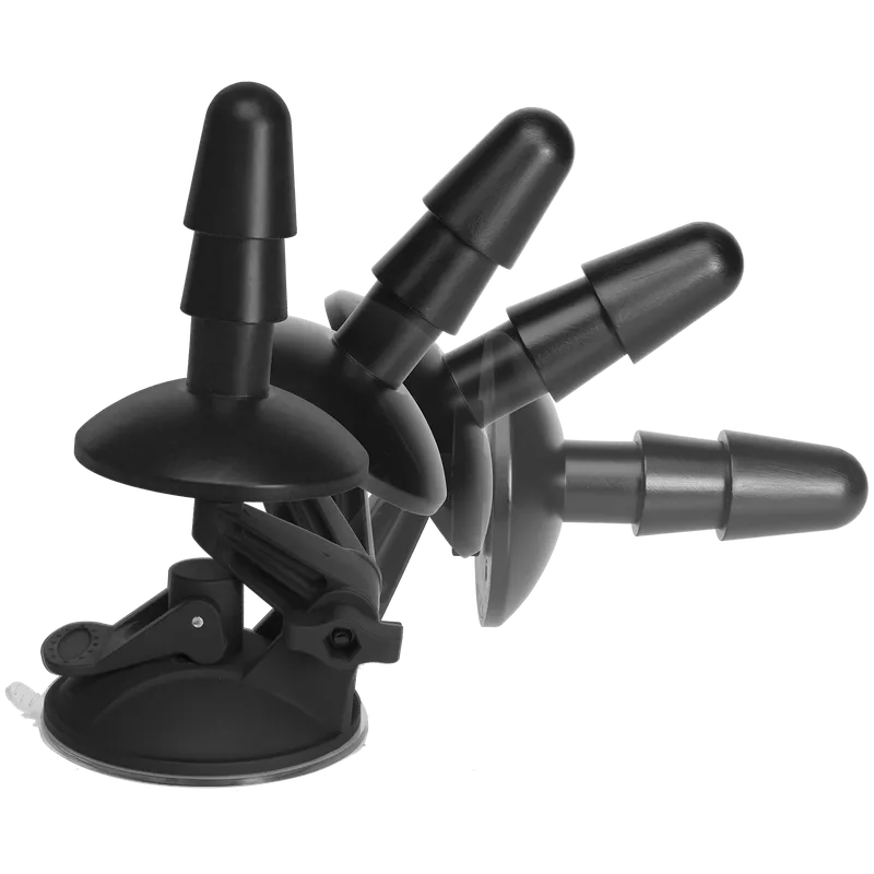 Кріплення для душу з присоскою Doc Johnson Vac-U-Lock Deluxe Suction Cup Plug, чорне