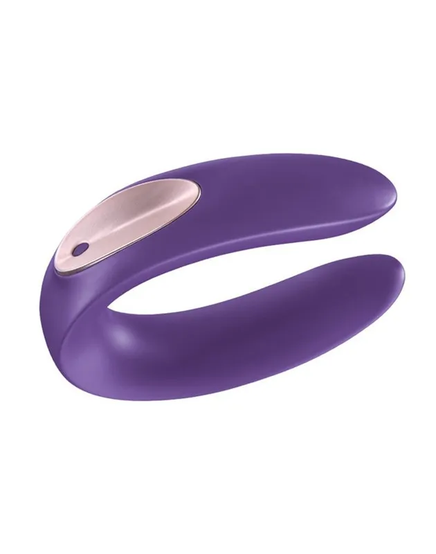 Вібратор для пар Satisfyer Double Plus Remote з пультом ДК, фіолетовий