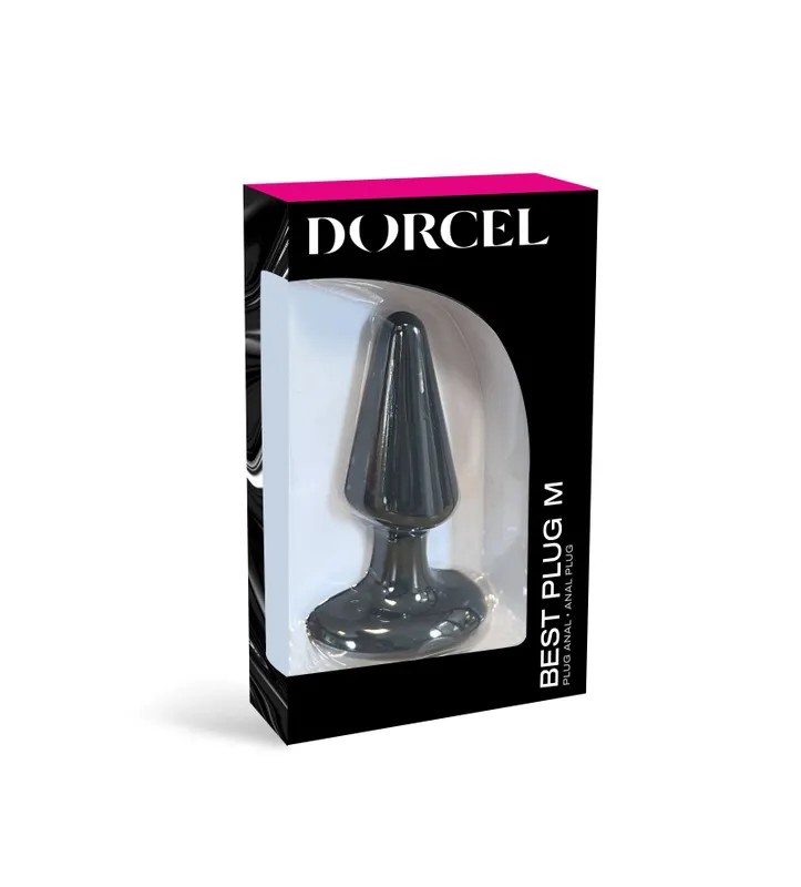 Анальна пробка Dorcel Best Plug M, чорна, максимальний діаметр 4,1 см