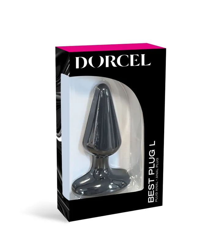 Анальна пробка Dorcel Best Plug L, чорна, силікон, макс. діаметр 5,1 см