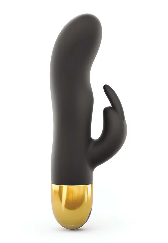 Вібратор-кролик Dorcel RABBIT EXPERT G, чорний з золотистим