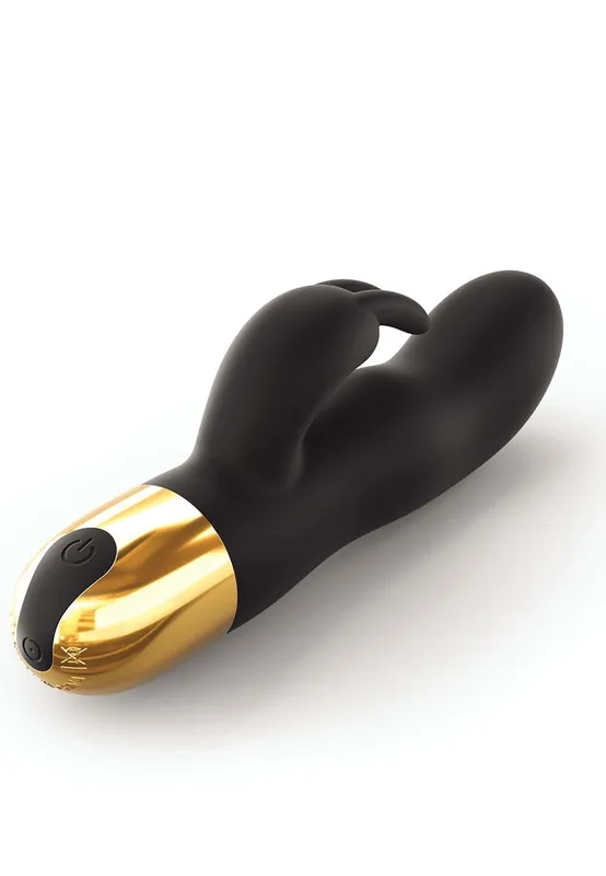 Вібратор-кролик Dorcel RABBIT EXPERT G, чорний з золотистим