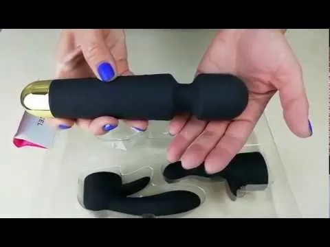 Вібромасажер Dorcel Kit Wanderful з насадками, чорний із золотом, водостійкий