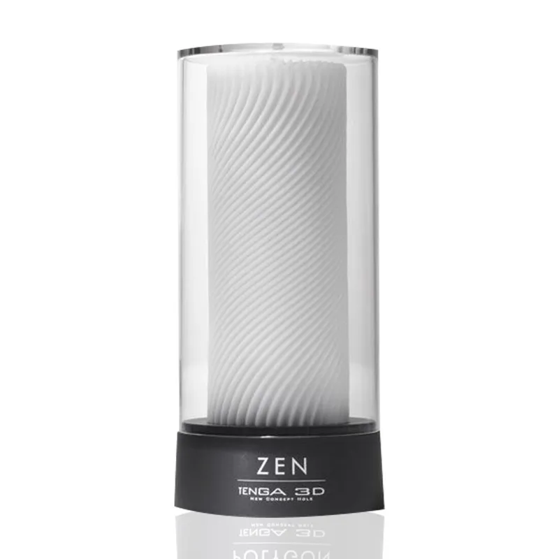 Мастурбатор Tenga 3D Zen з антибактеріального еластомеру зі сріблом