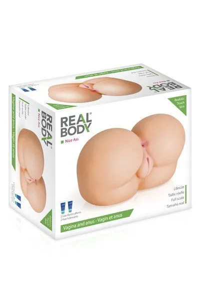 Мастурбатор-півторс Real Body Nice Ass з двома входами