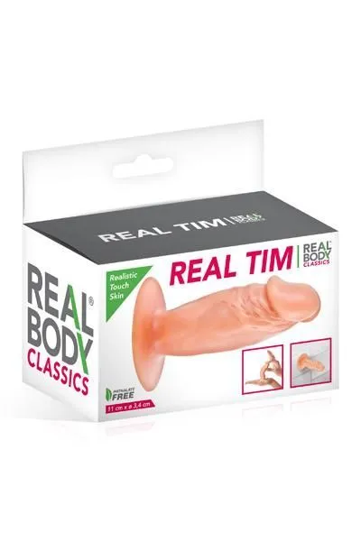 Фалоімітатор Real Body — Real Tim Flash, тілесний, діаметр 3,4 см