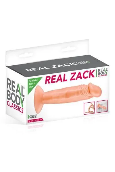 Фалоімітатор Real Body — Real Zack, тілесний, 16 см