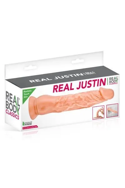 Фалоімітатор Real Body — Real Justin Flesh, діаметр 4,2 см