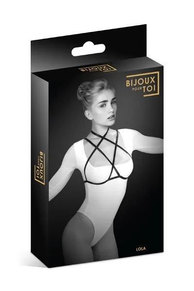 Портупея на груди Bijoux Pour Toi - LOLA, чорна