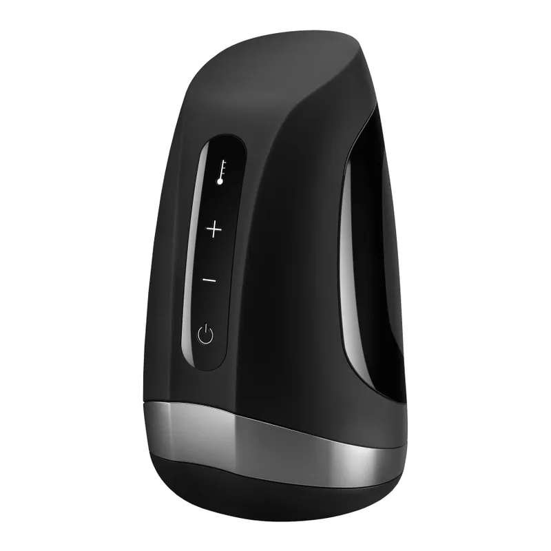 Мастурбатор Satisfyer Men Heat Vibration з підігрівом та вібрацією, чорний