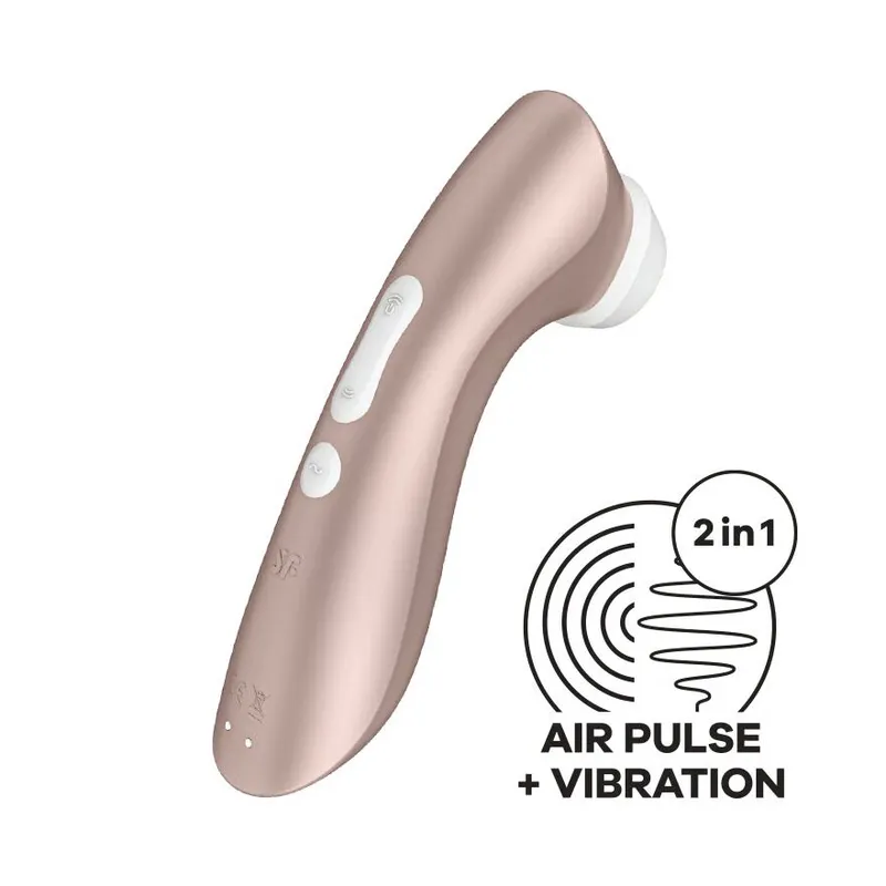 Вакуумний кліторальний стимулятор Satisfyer Pro 2 Vibration, золотистий