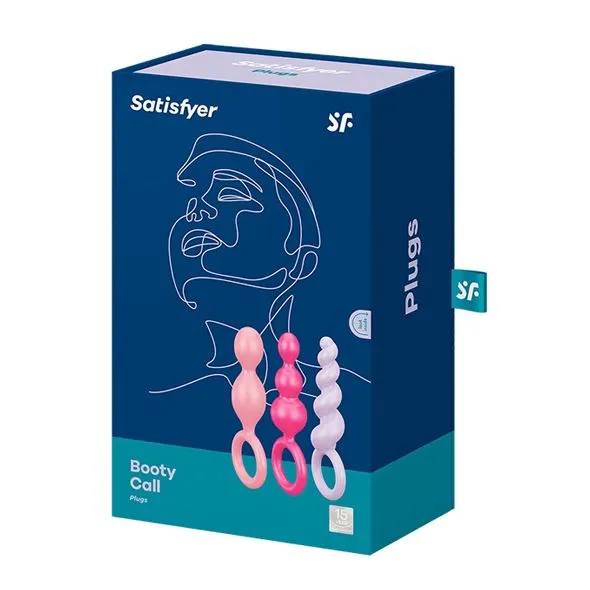 Набір анальних пробок Satisfyer Plugs coloured (set of 3), макс. діаметр 30 мм
