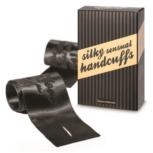 Наручники Bijoux Indiscrets Silky Sensual Handcuffs, чорні