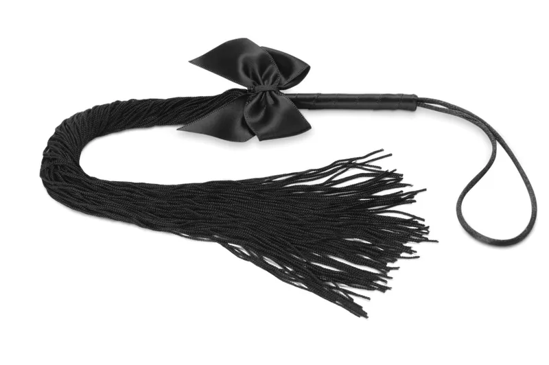 Плеть Bijoux Indiscrets Lilly Fringe whip чорна