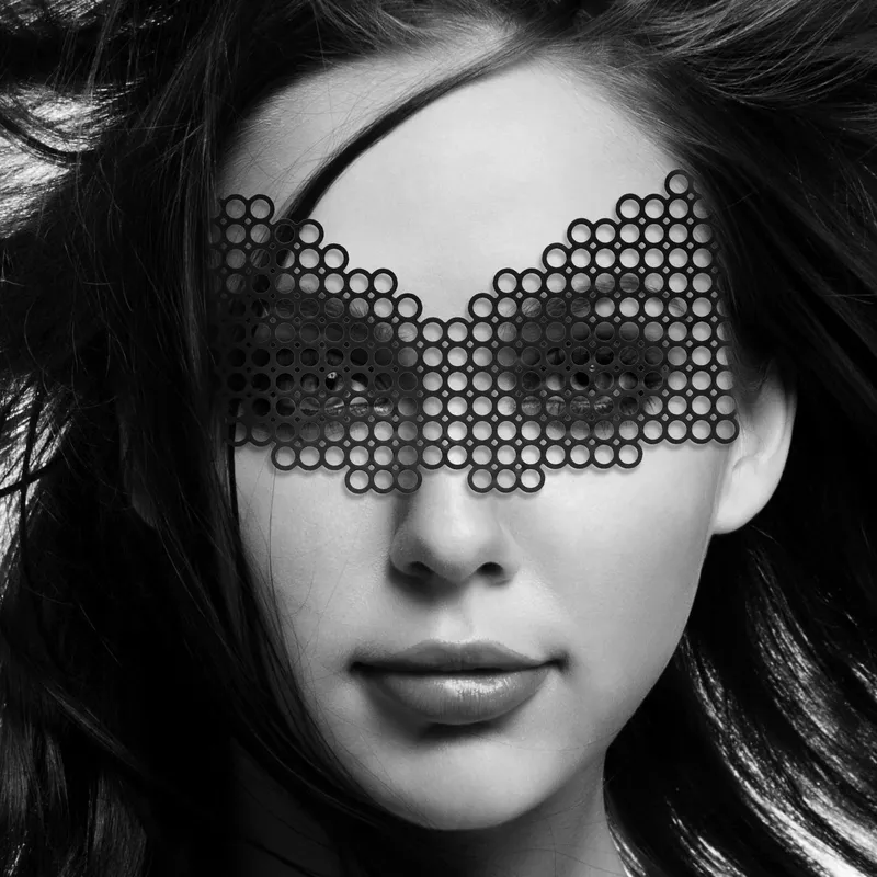 Маска на обличчя Bijoux Indiscrets Erika Mask, чорна