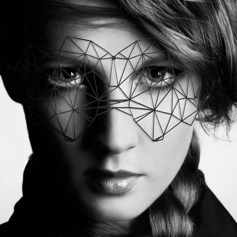 Маска на обличчя Bijoux Indiscrets Kristine Mask, чорна