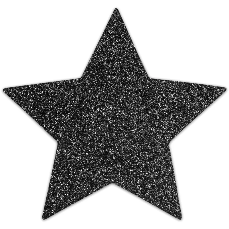 Пестиси-стикіні Bijoux Indiscrets Flash Star, чорні, у формі зірки