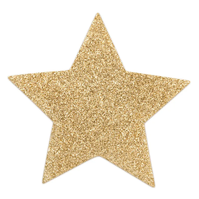 Пестіси-стикіні Bijoux Indiscrets Flash Star Gold, наклейки на соски