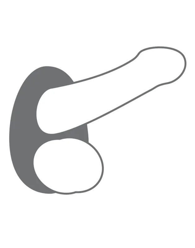 Ерекційне кільце Dorcel Liquid-Soft Teardrop для пеніса і мошонки, чорне