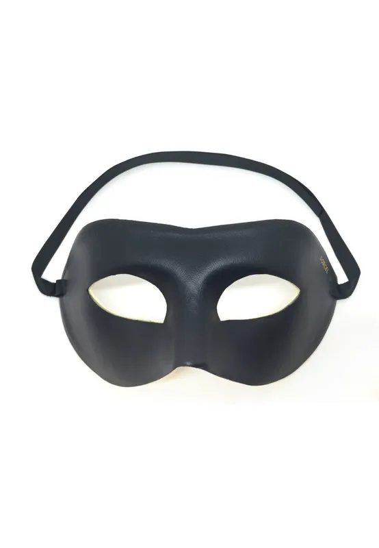 Маска на обличчя Mask Dorcel, чорна екошкіра