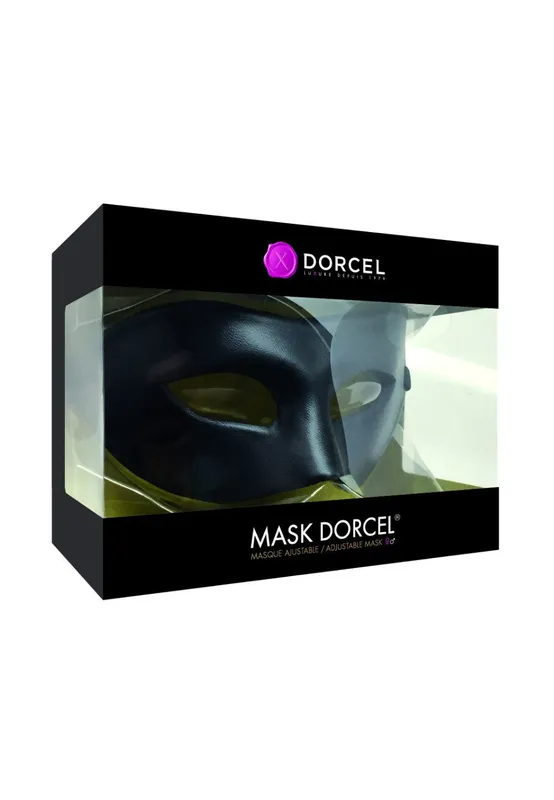 Маска на обличчя Mask Dorcel, чорна екошкіра
