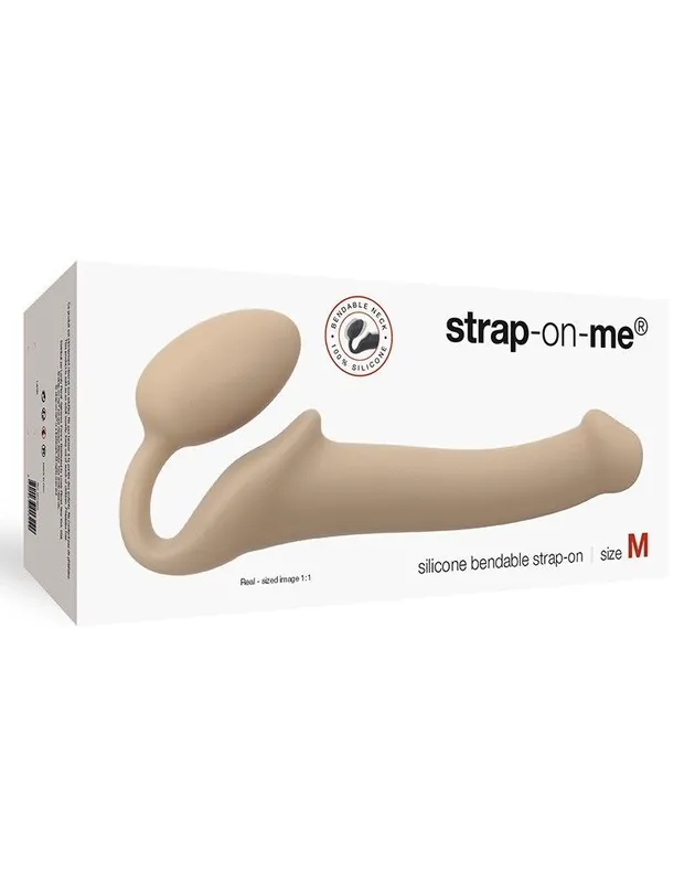 Безремінний страпон Strap-On-Me Flesh M, діаметр 3,3 см
