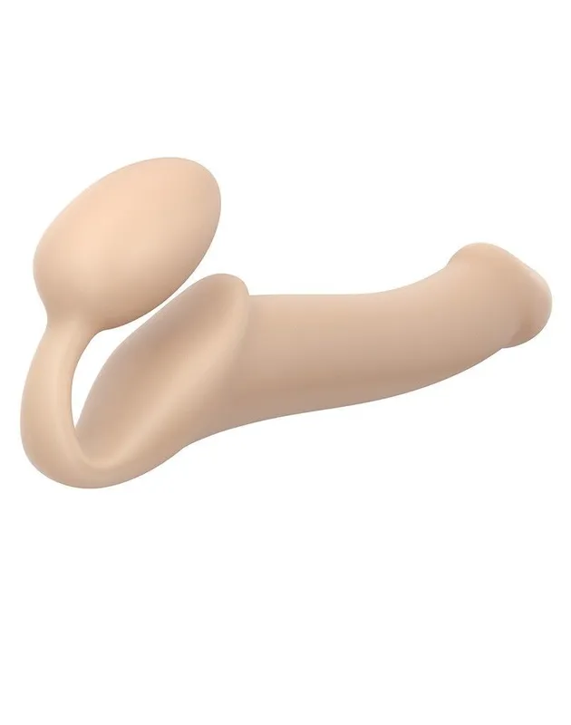 Безремінний страпон Strap-On-Me Flesh L, тілесний, діаметр 3,7 см