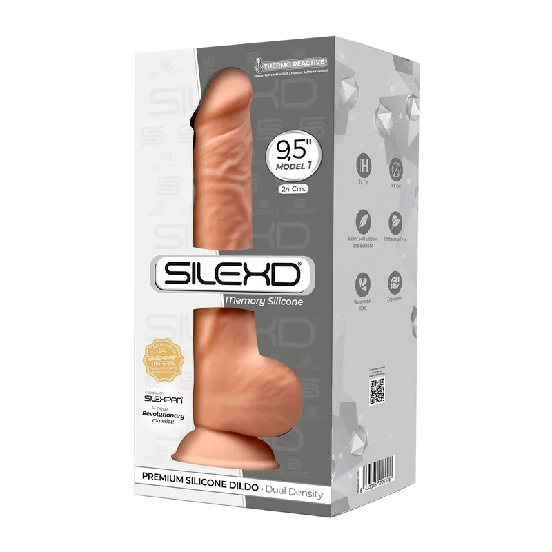 Фалоімітатор SilexD Kevin Flesh, двошаровий, Silexpan, довжина 250 мм, діаметр 45 мм