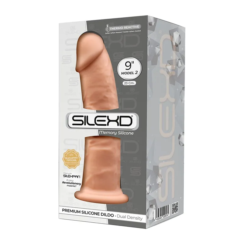 Фалоімітатор SilexD Oscar Flesh, двошаровий, силікон + Silexpan, діаметр 5,4 см