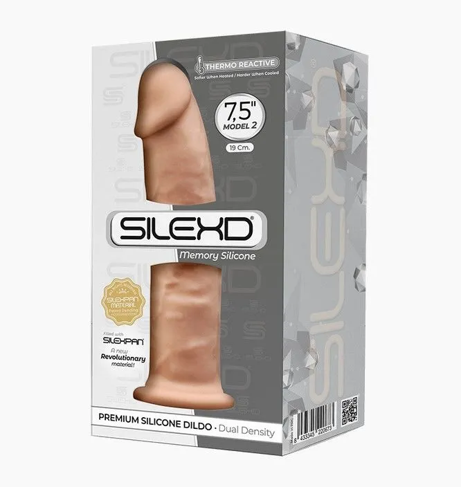 Фалоімітатор SilexD Henry Flesh, двошаровий, Silexpan, діаметр 4,8 см