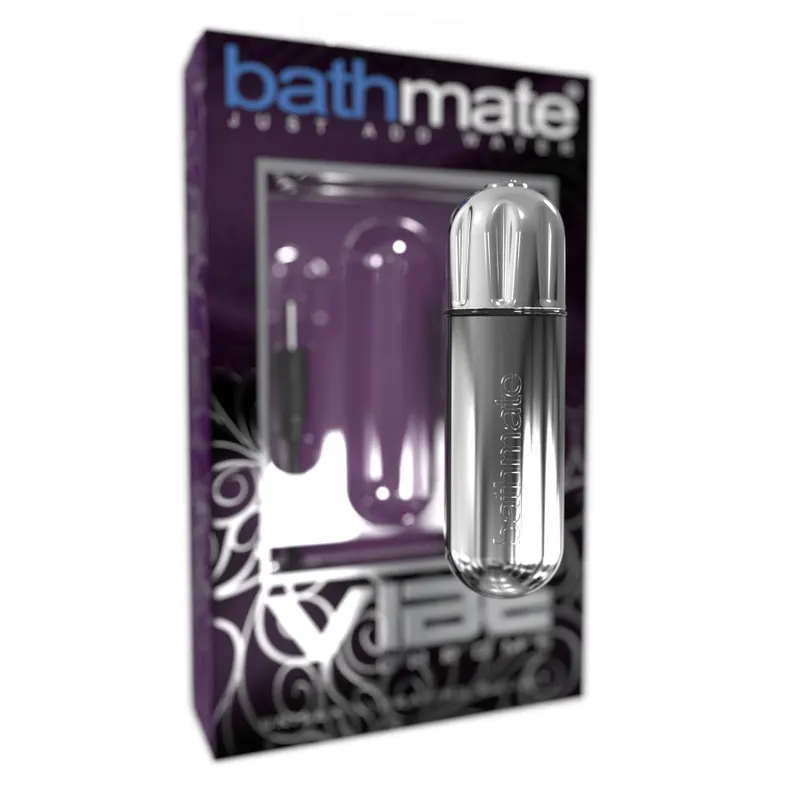 Вібропуля Bathmate Vibe Bullet Chrome, срібляста, 10 режимів вібрації