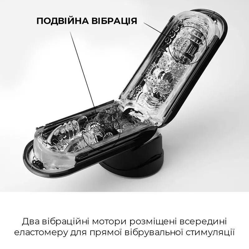 Вібромастурбатор Tenga Flip Zero Electronic Vibration Black, розкладний