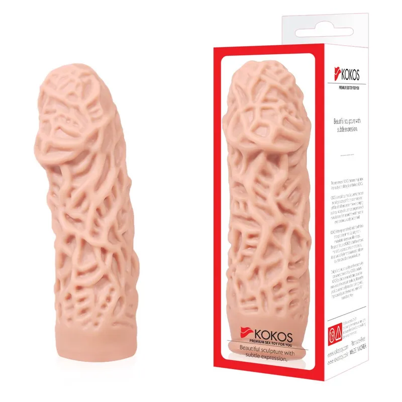 Насадка на член Kokos Extreme Sleeve ES.12, розмір M, тілесний колір