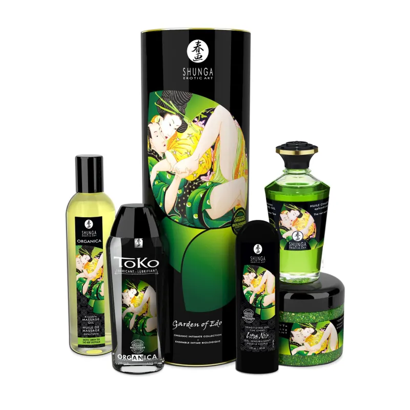 Подарунковий набір Shunga Garden of Edo Organic з ароматом зеленого чаю