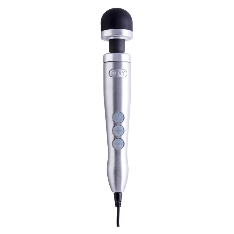 Вібромасажер DOXY Die Cast 3 Silver, металевий корпус, живлення від мережі 220В
