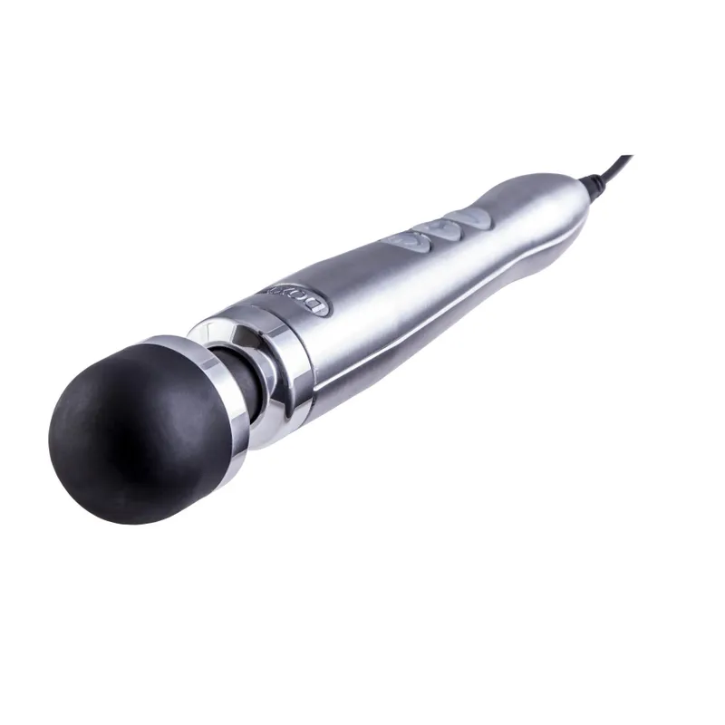 Вібромасажер DOXY Die Cast 3 Silver, металевий корпус, живлення від мережі 220В