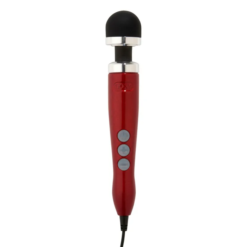 Вібромасажер DOXY Die Cast 3 Candy Red, метал, живлення від мережі 220V
