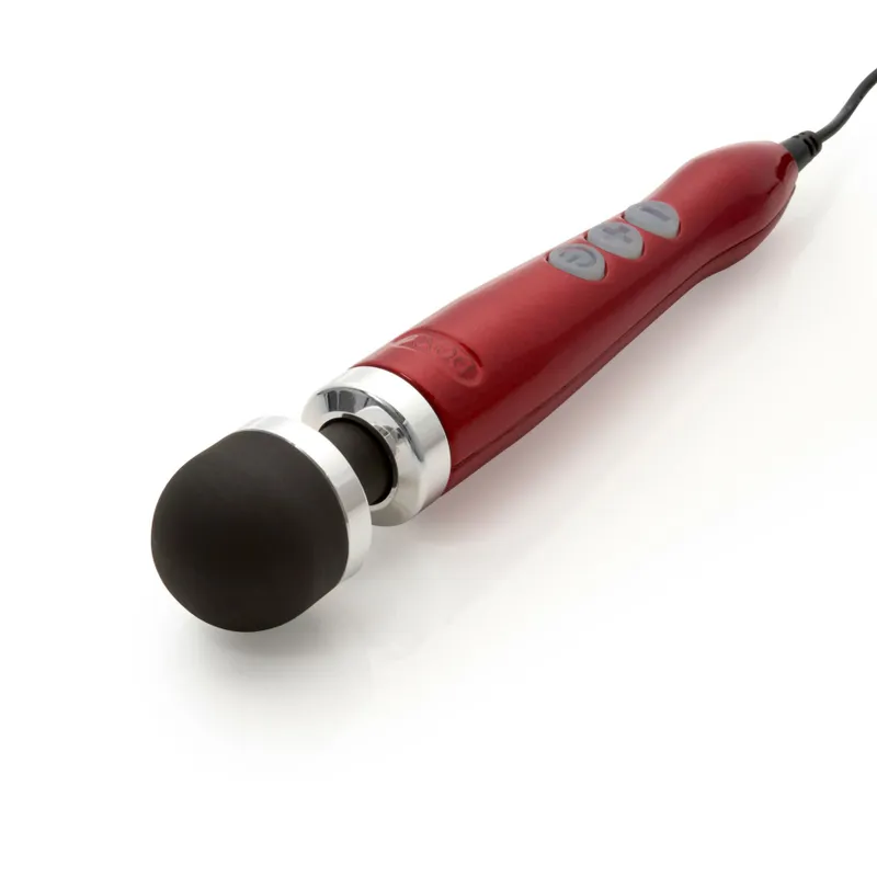 Вібромасажер DOXY Die Cast 3 Candy Red, метал, живлення від мережі 220V