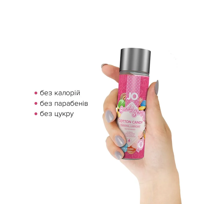 Лубрикант на водній основі JO H2O Candy Shop Cotton Candy, 60 мл