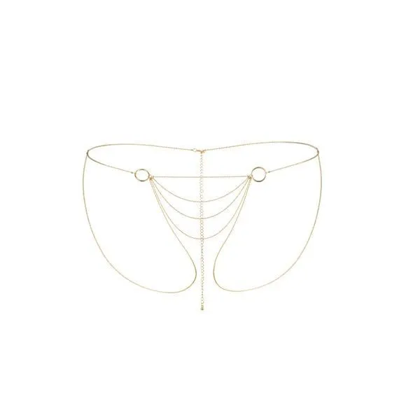 Ланцюжок-трусики Bijoux Indiscrets Magnifique Bikini Chain, золотистий
