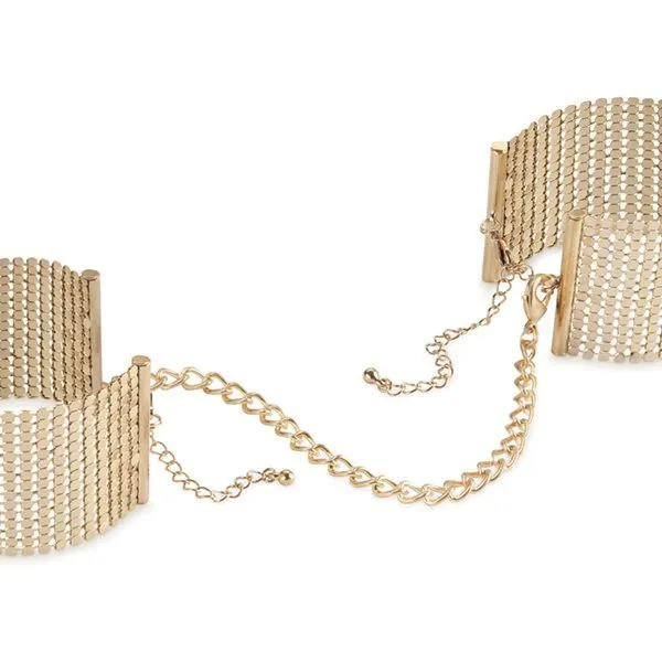 Наручники-браслети Bijoux Indiscrets Desir Metallique Handcuffs, золотисті