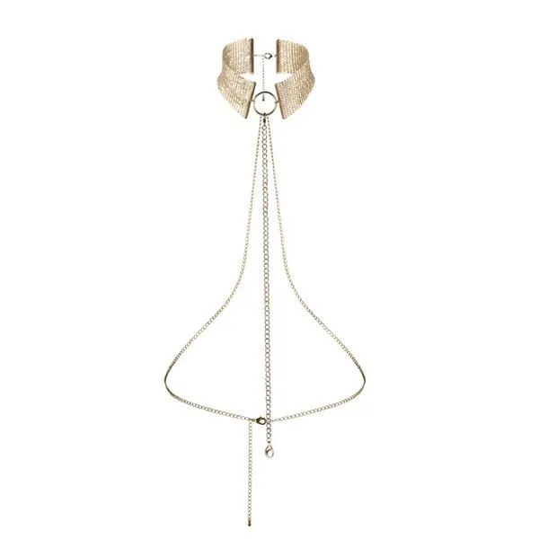Намисто-комір Bijoux Indiscrets Desir Metallique Collar, золотистий