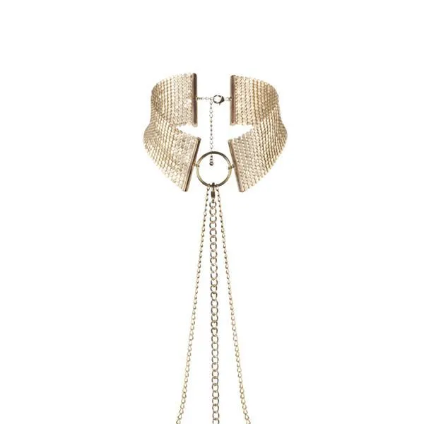 Намисто-комір Bijoux Indiscrets Desir Metallique Collar, золотистий
